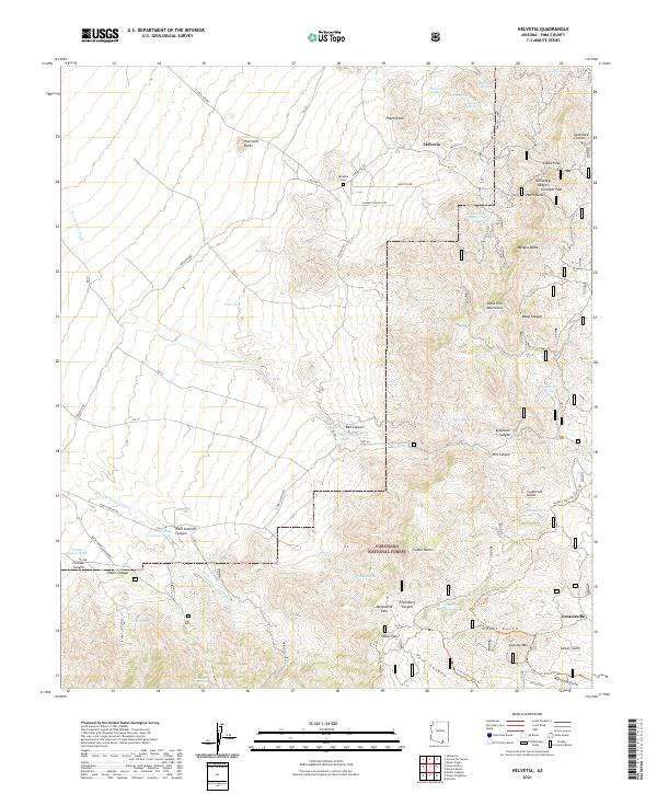 Helvetia topographic map thumbnail