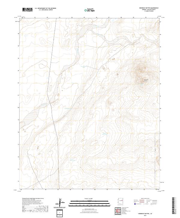 Hennessy Buttes topographic map thumbnail
