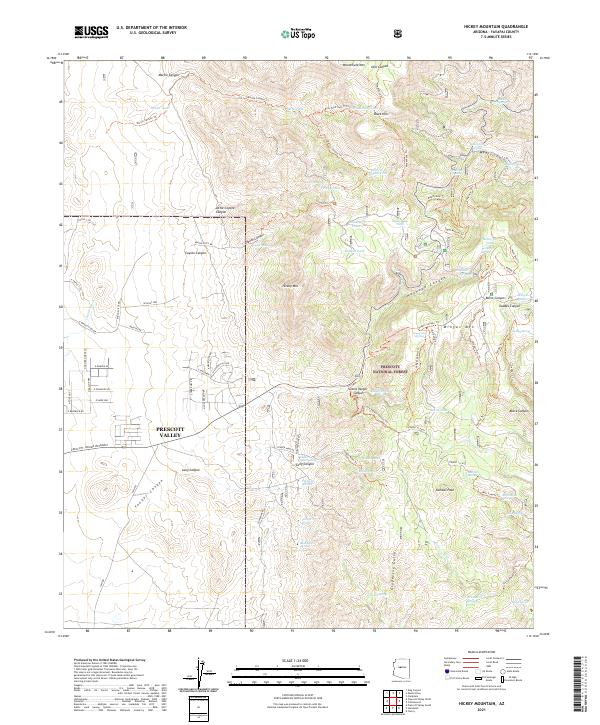 Hickey Mountain topographic map thumbnail