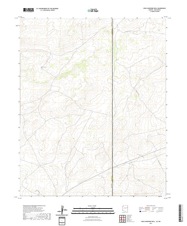 High Lonesome Well topographic map thumbnail