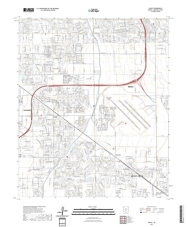 Higley topographic map thumbnail