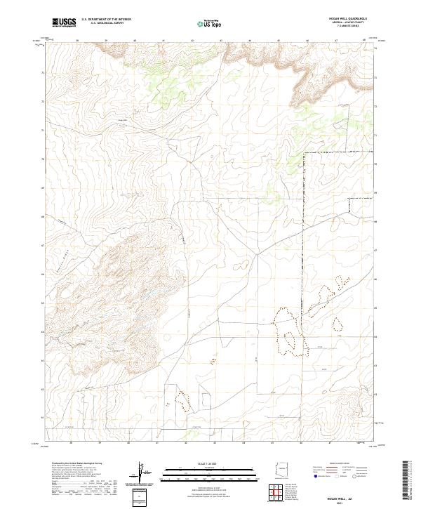 Hogan Well topographic map thumbnail