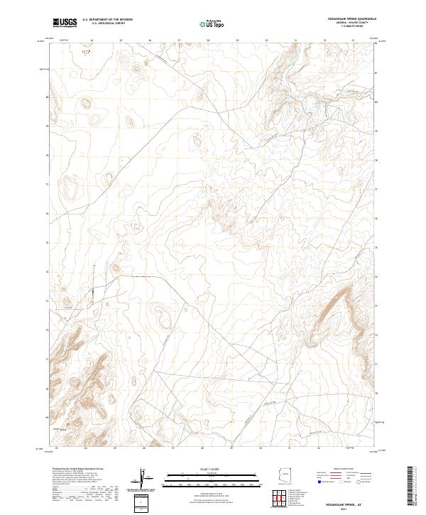 Hogansaani Spring topographic map thumbnail