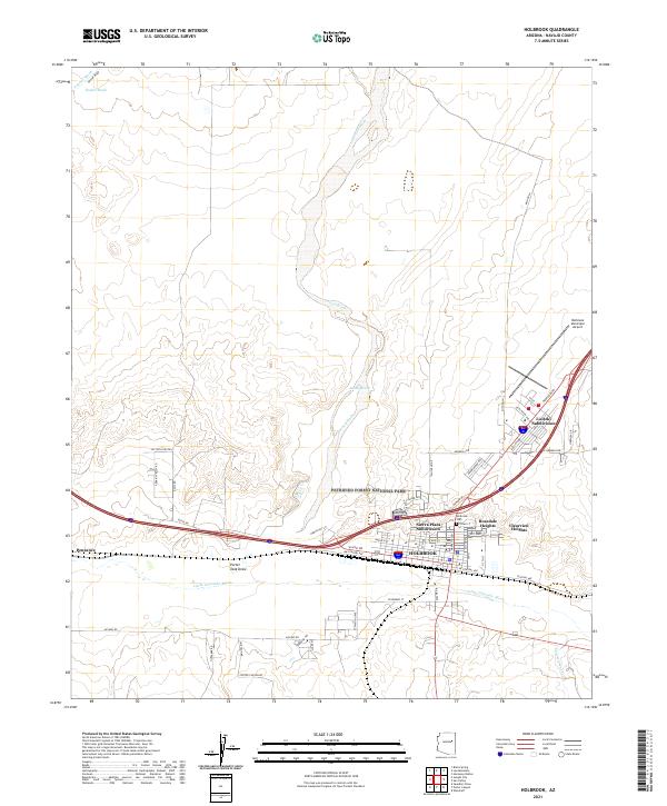 Holbrook topographic map thumbnail