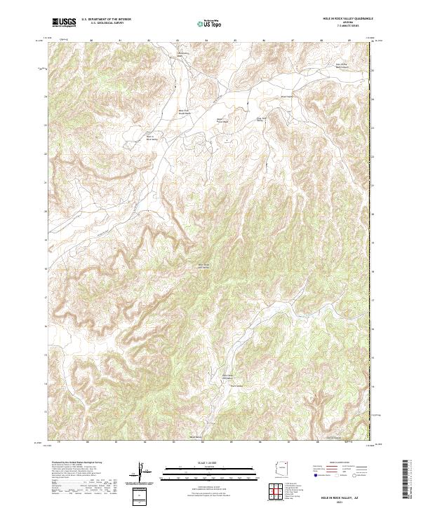 Hole In Rock Valley topographic map thumbnail