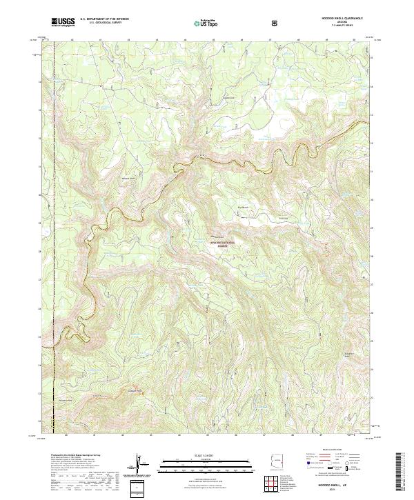 Hoodoo Knoll topographic map thumbnail