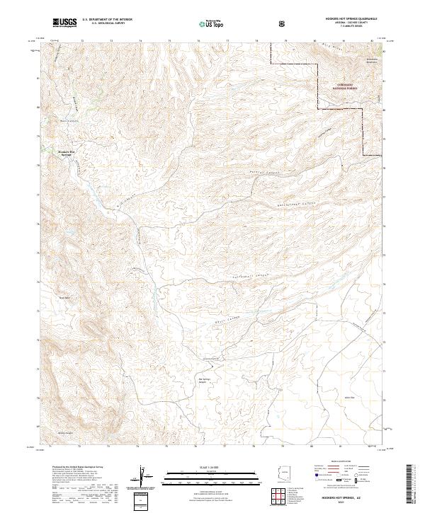 Hookers Hot Springs 2021 topographic map thumbnail