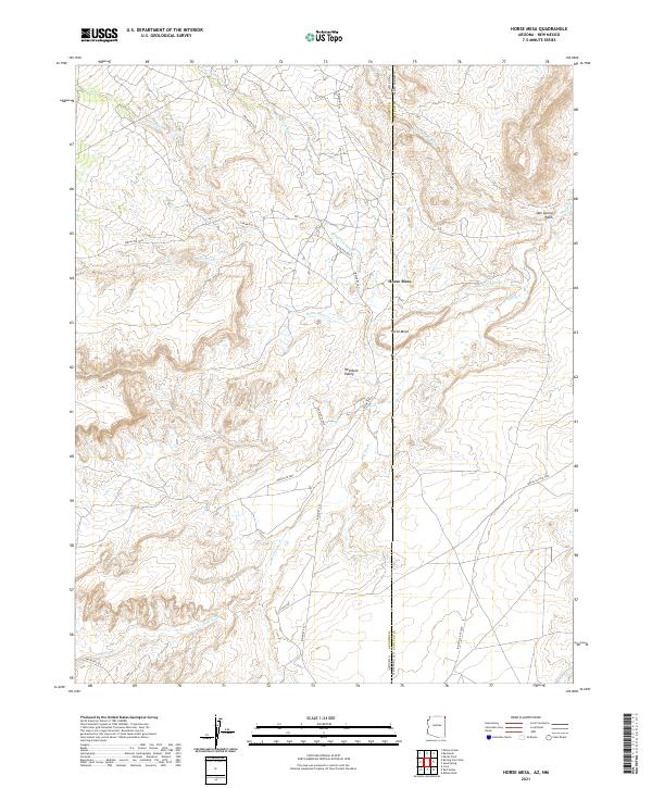 Horse Mesa topographic map thumbnail
