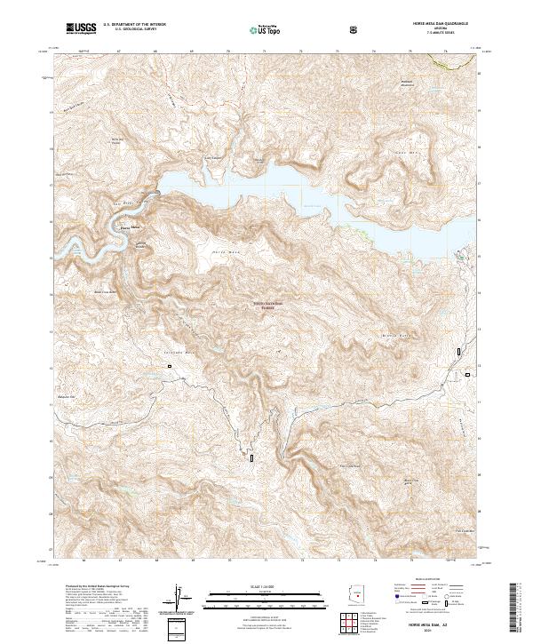 Horse Mesa Dam topographic map thumbnail