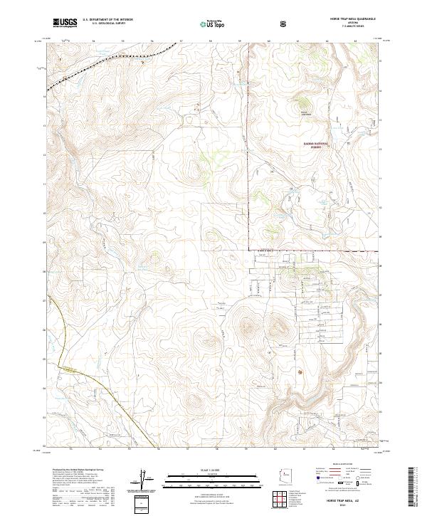 Horse Trap Mesa topographic map thumbnail
