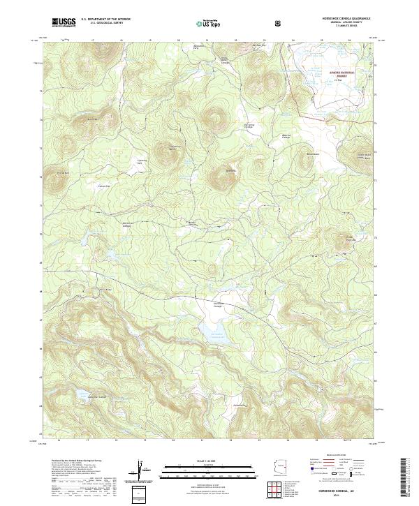 Horseshoe Cienega topographic map thumbnail