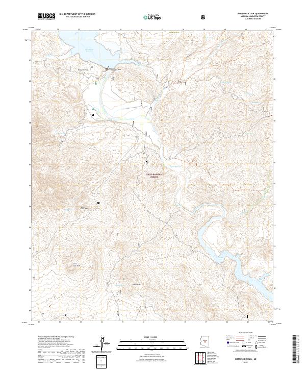 Horseshoe Dam topographic map thumbnail