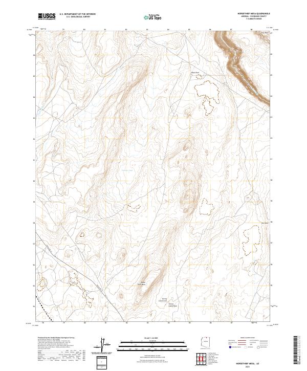 Horsethief Mesa topographic map thumbnail