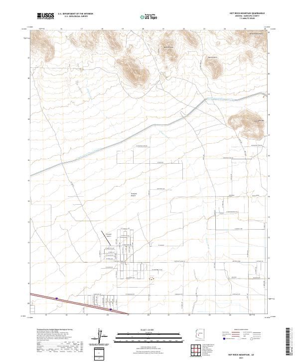 Hot Rock Mountain topographic map thumbnail