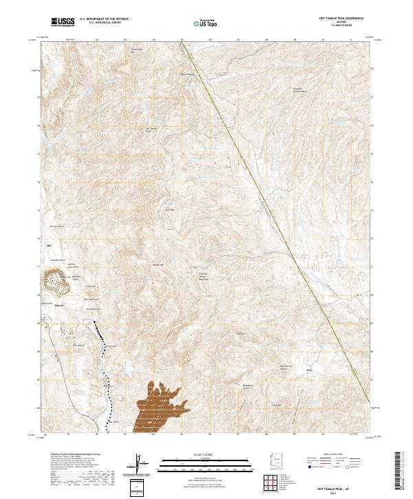 Hot Tamale Peak 2021 topographic map thumbnail