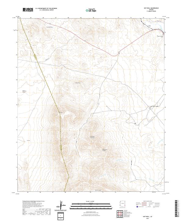 Hot Well topographic map thumbnail