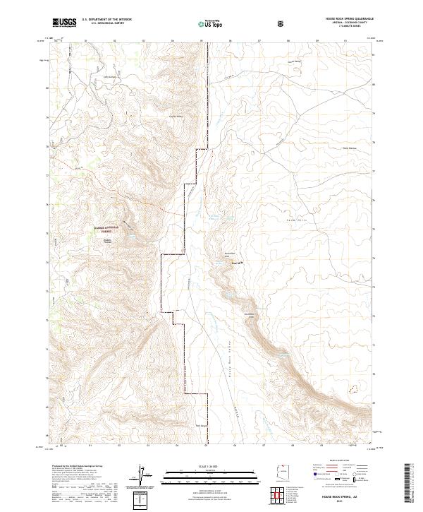 House Rock Spring topographic map thumbnail