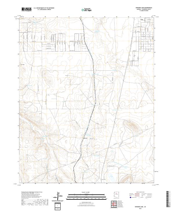 Howard Lake topographic map thumbnail