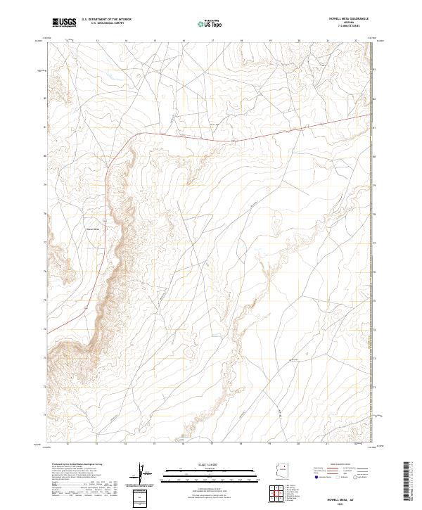 Howell Mesa topographic map thumbnail