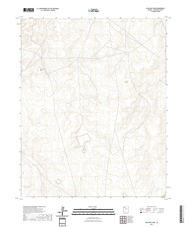 Hualapai Tank 2021 topographic map thumbnail