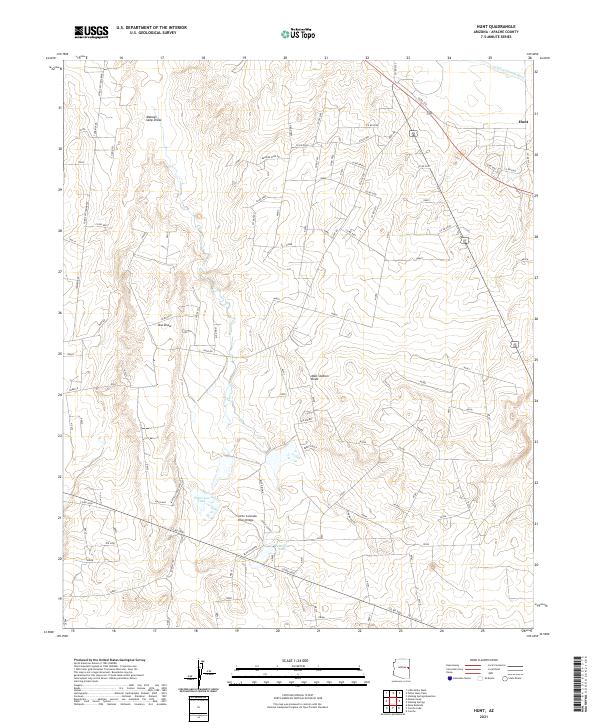 Hunt topographic map thumbnail