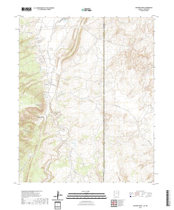 Hunters Point topographic map thumbnail
