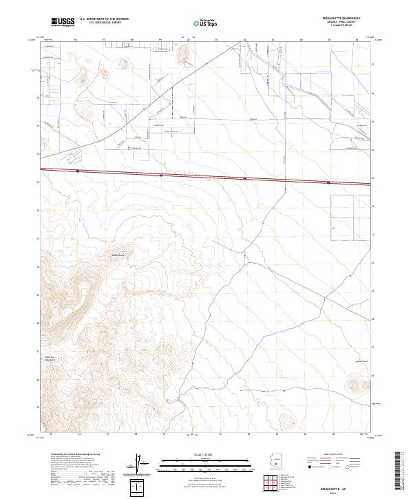 Indian Butte 2021 topographic map thumbnail