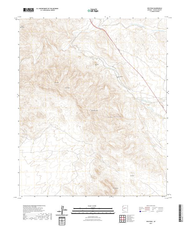 Ives Peak topographic map thumbnail