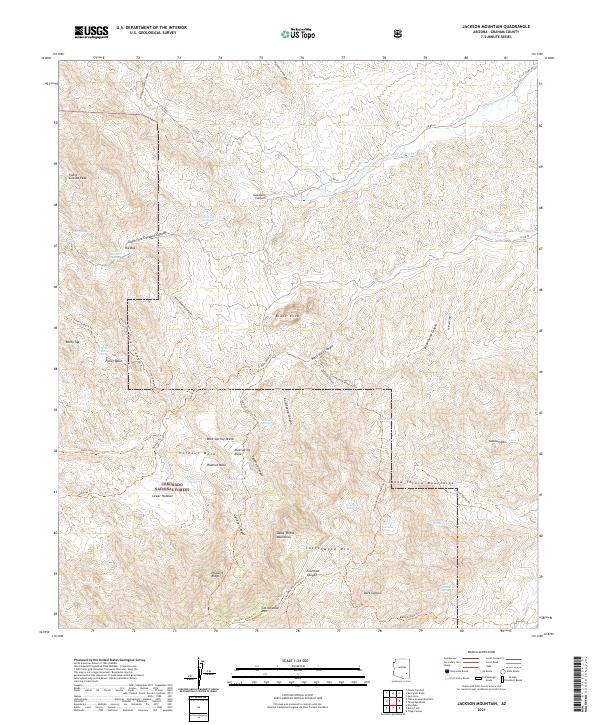 Jackson Mountain 2021 topographic map thumbnail