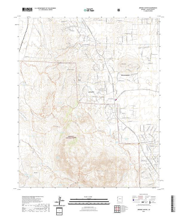 Jerome Canyon topographic map thumbnail