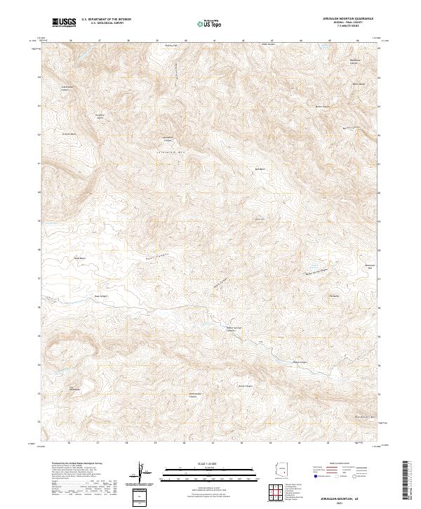 Jerusalem Mountain topographic map thumbnail