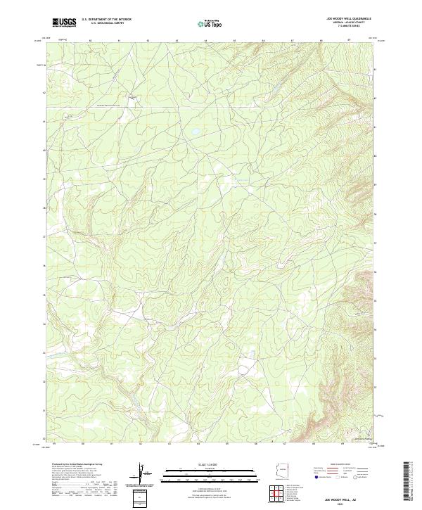 Joe Woody Well topographic map thumbnail