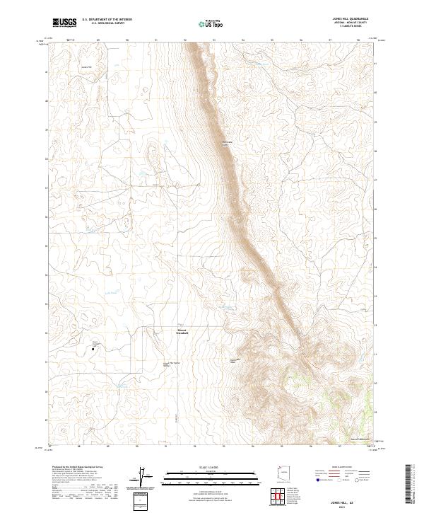 Jones Hill topographic map thumbnail
