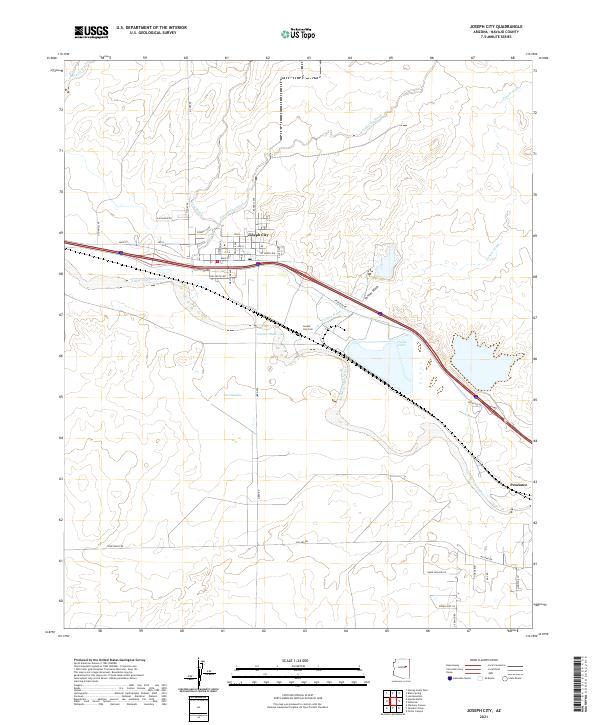 Joseph City topographic map thumbnail