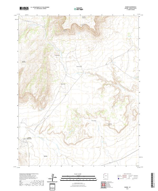Kaibab topographic map thumbnail