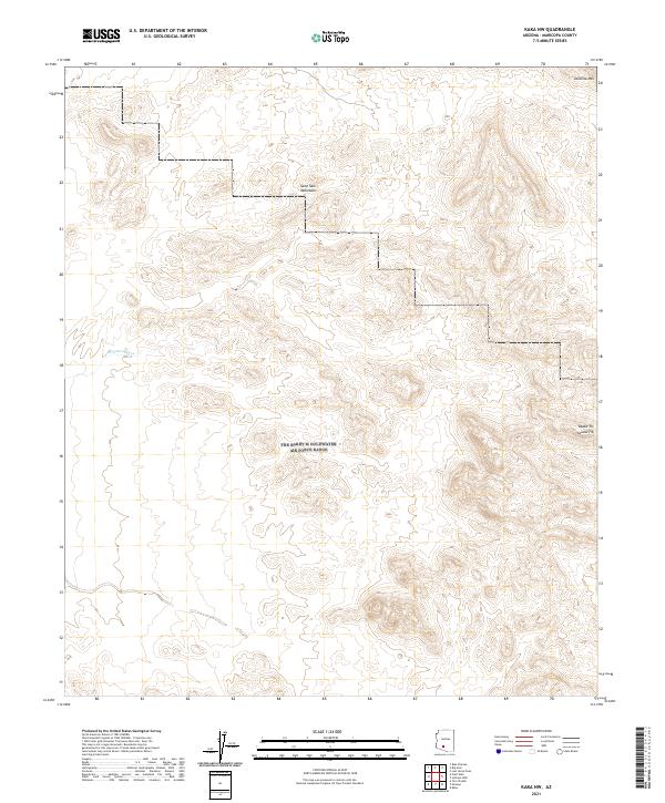 Kaka NW 2021 topographic map thumbnail