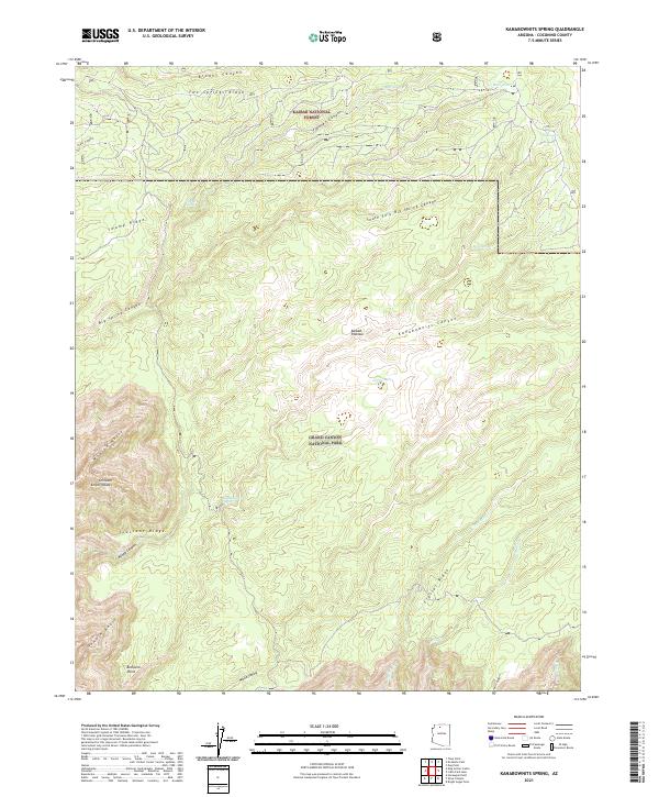 Kanabownits Spring topographic map thumbnail