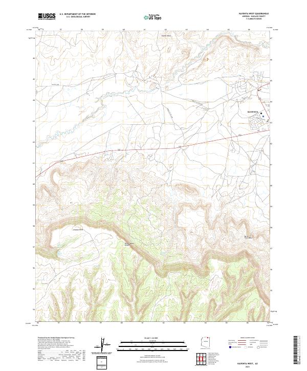 Kayenta West topographic map thumbnail