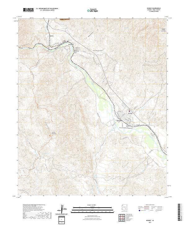 Kearny topographic map thumbnail