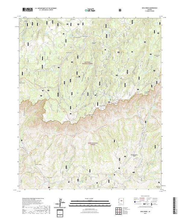 Kehl Ridge topographic map thumbnail