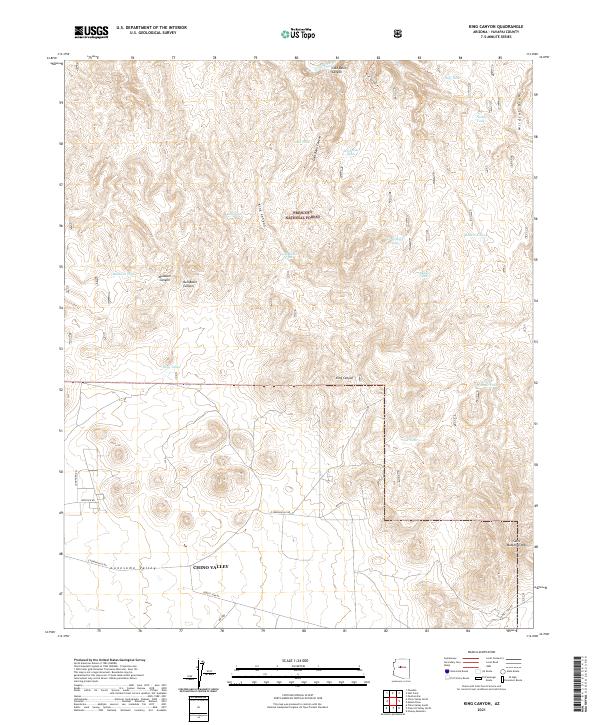King Canyon topographic map thumbnail