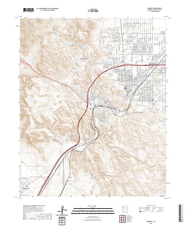 Kingman 2021 topographic map thumbnail