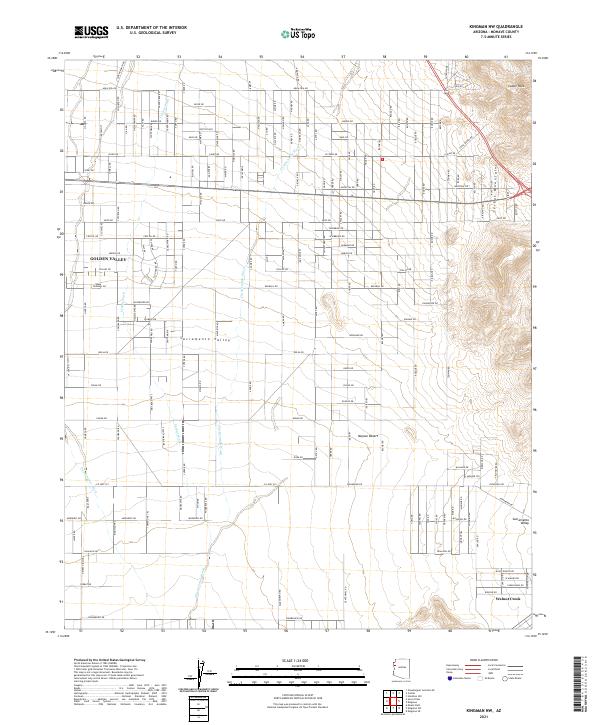 Kingman NW topographic map thumbnail