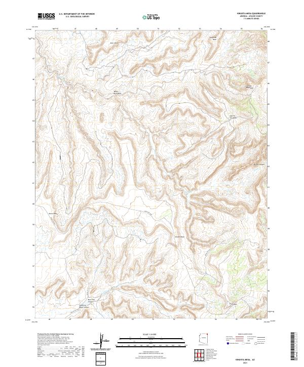 Kinusta Mesa topographic map thumbnail
