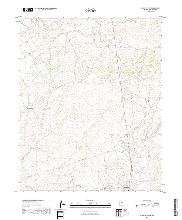 Klagetoh North 2021 topographic map thumbnail