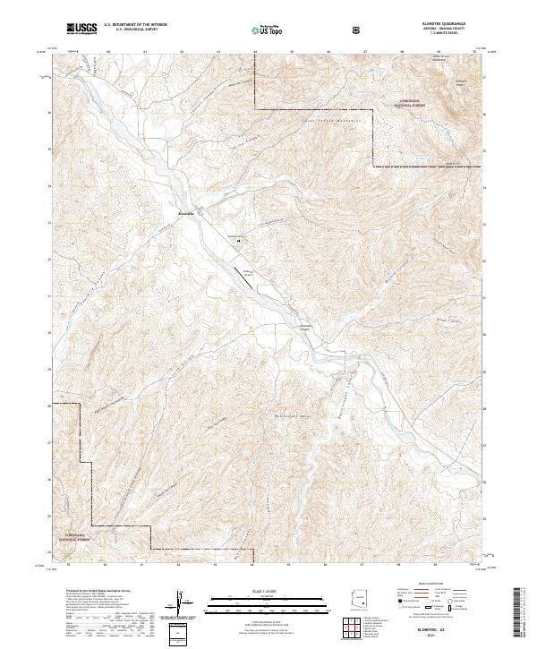 Klondyke 2021 topographic map thumbnail