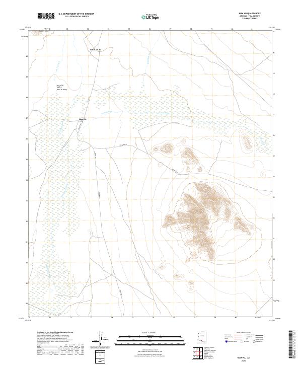 Kom Vo topographic map thumbnail