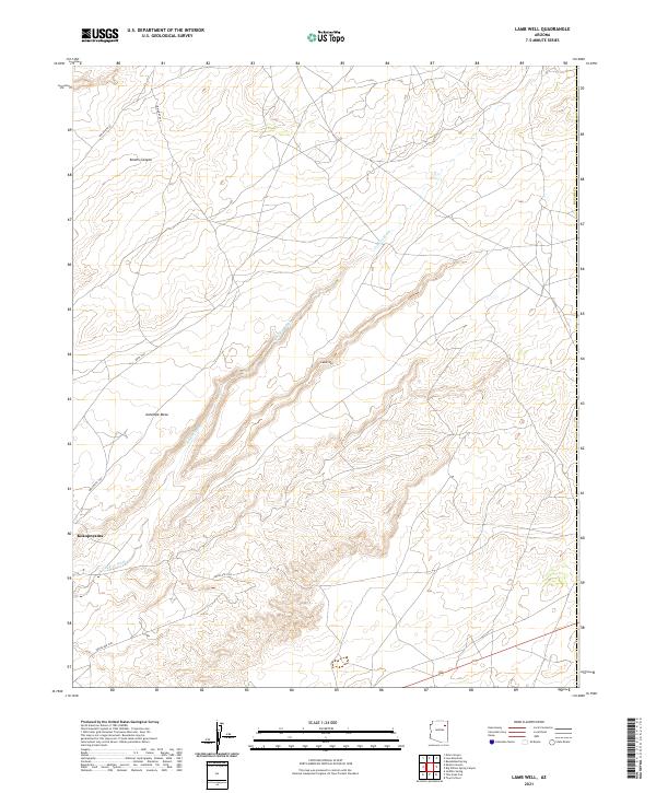 Lamb Well topographic map thumbnail