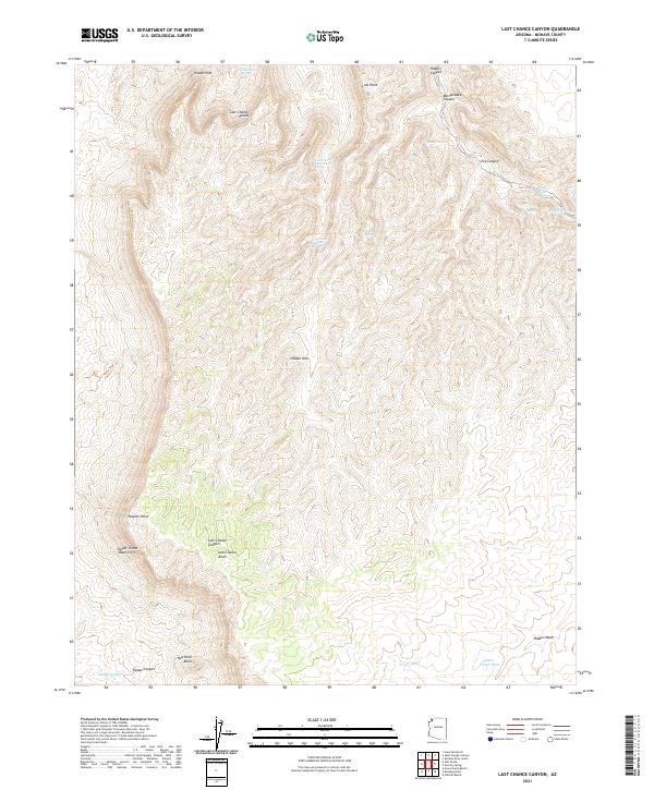 Last Chance Canyon 2021 topographic map thumbnail