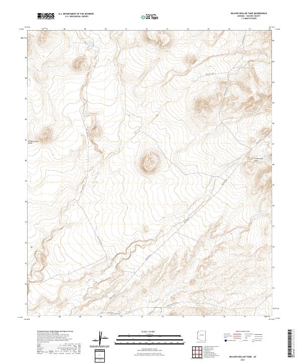 Million Dollar Tank topographic map thumbnail